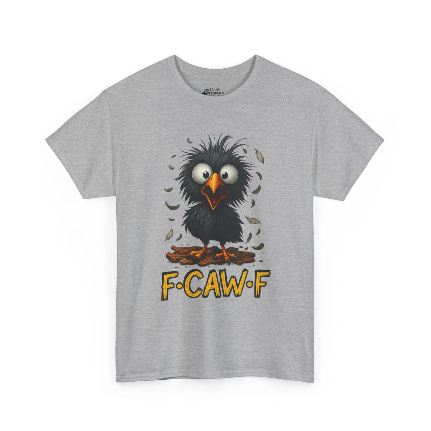 Funny Fowl Unisex Heavy Cotton Tee - Perfect for Bird Lovers, Casual Wear, Gifts, and Celebrating Special Occasions, Humorous Animal Shirt