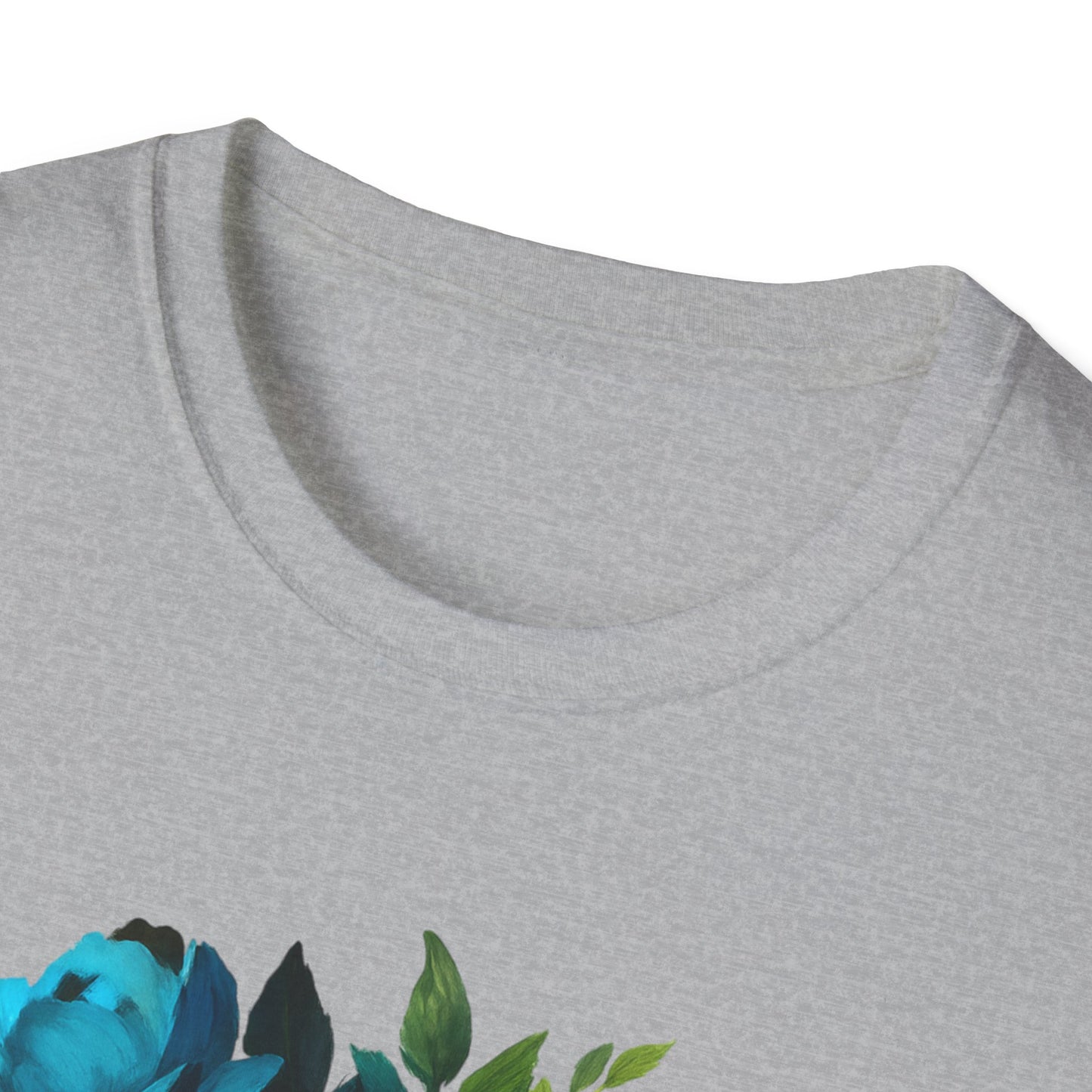 Colorful Floral Skull T-Shirt, Dia de los Muertos Tee, Casual Wear, Gifts for Her, Graphic Shirt, Boho Style Fashion