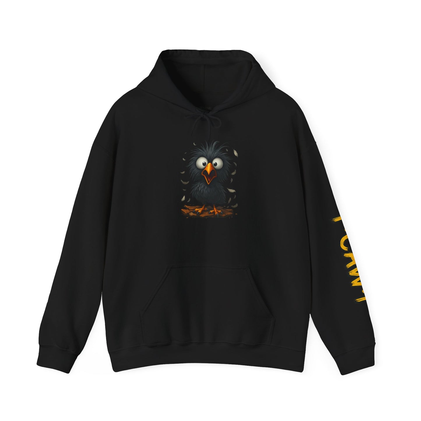 Whimsical Raven Sweatshirt, Unisex Hoodie, Cozy Gift for Bird Lovers, Halloween Apparel, Unique Fashion
