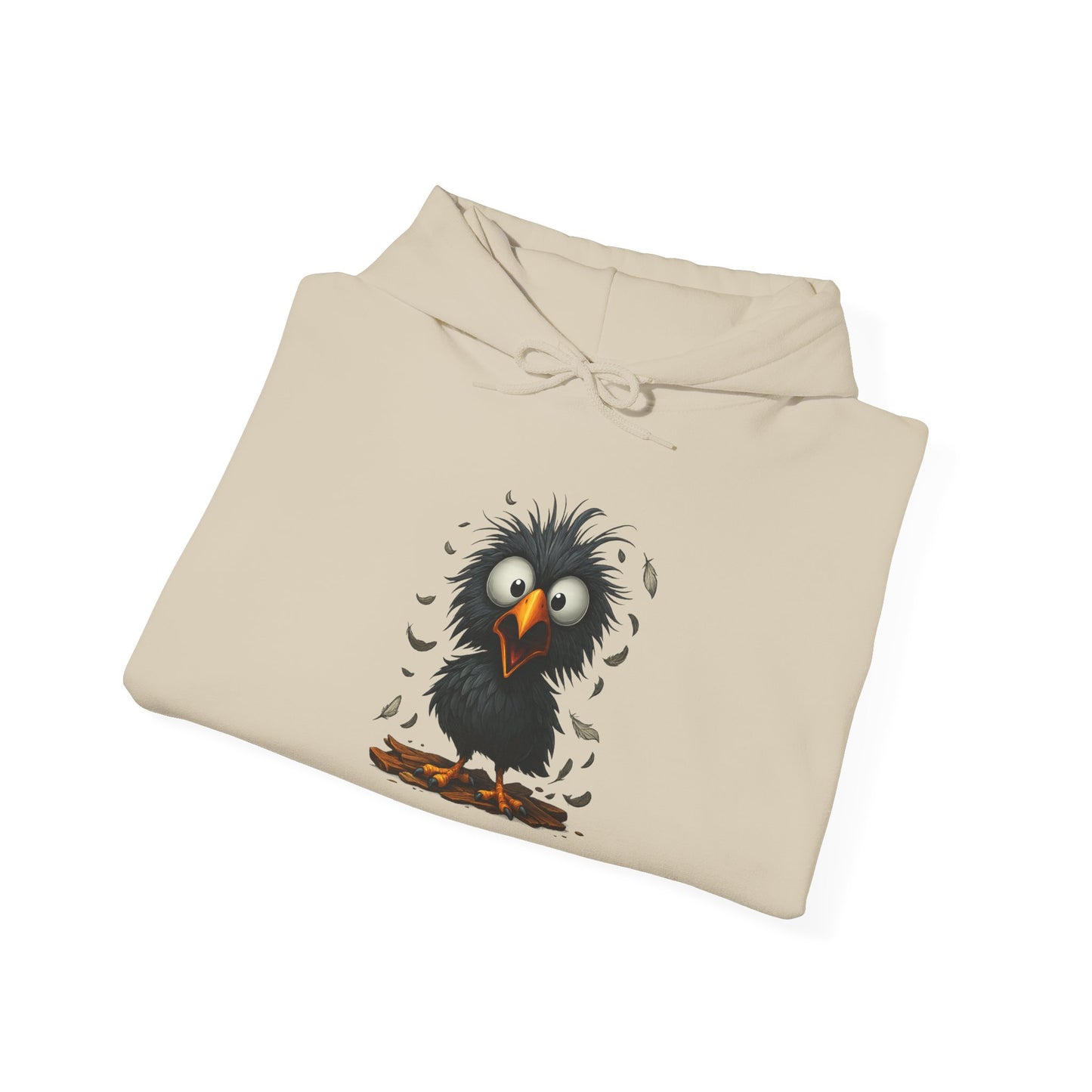 Whimsical Raven Sweatshirt, Unisex Hoodie, Cozy Gift for Bird Lovers, Halloween Apparel, Unique Fashion