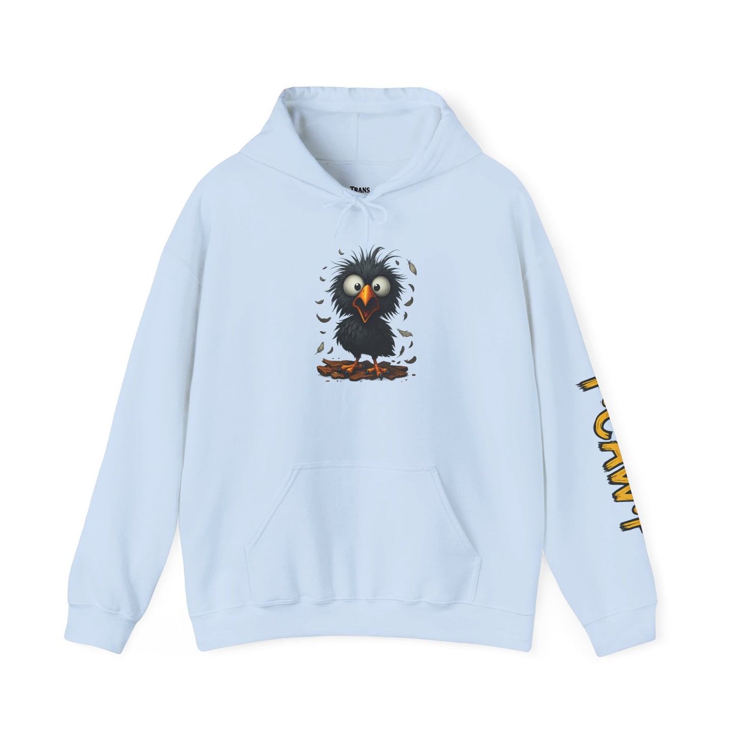 Whimsical Raven Sweatshirt, Unisex Hoodie, Cozy Gift for Bird Lovers, Halloween Apparel, Unique Fashion