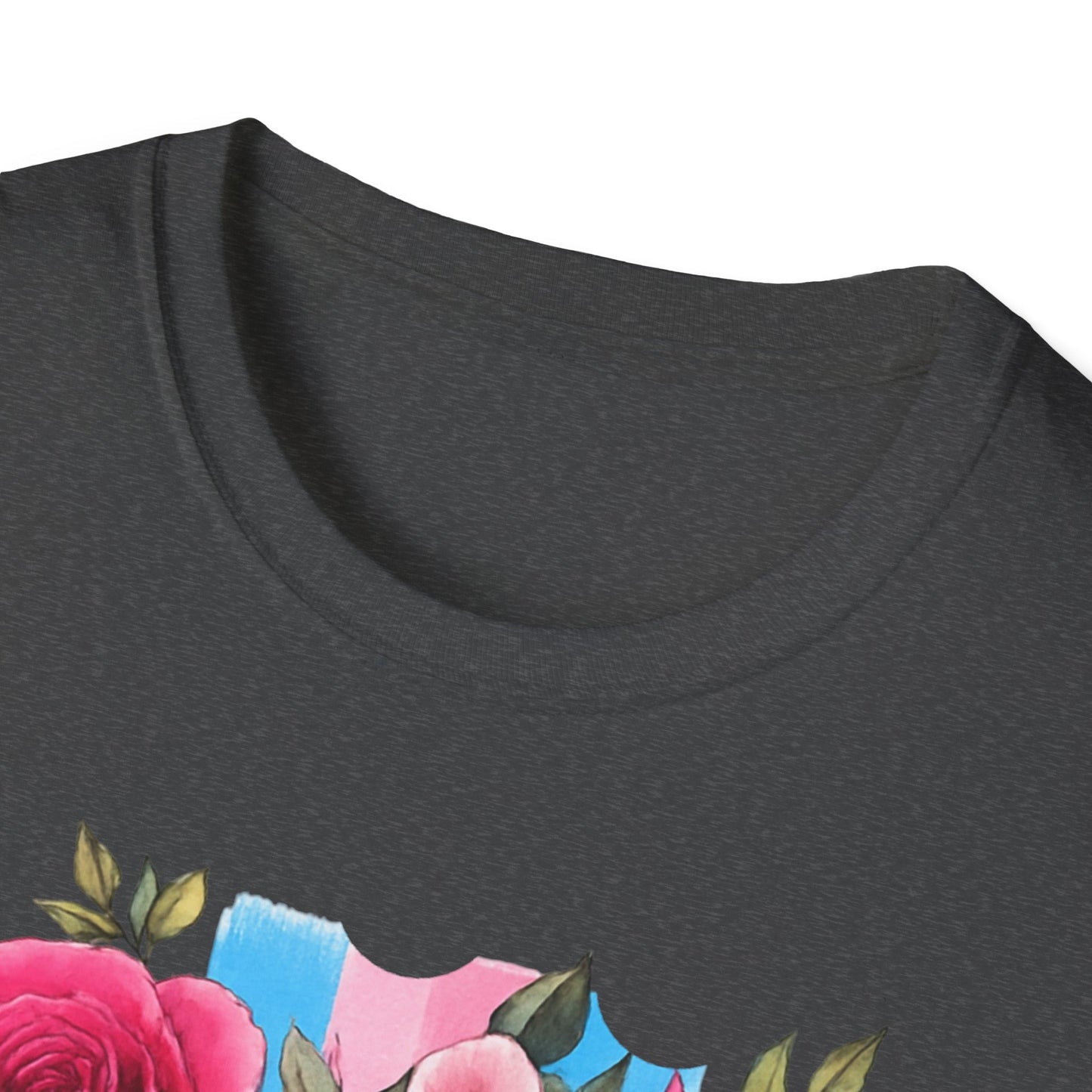 Colorful Floral Skull T-Shirt, Dia de los Muertos Tee, Casual Wear, Gifts for Her, Graphic Shirt, Boho Style Fashion