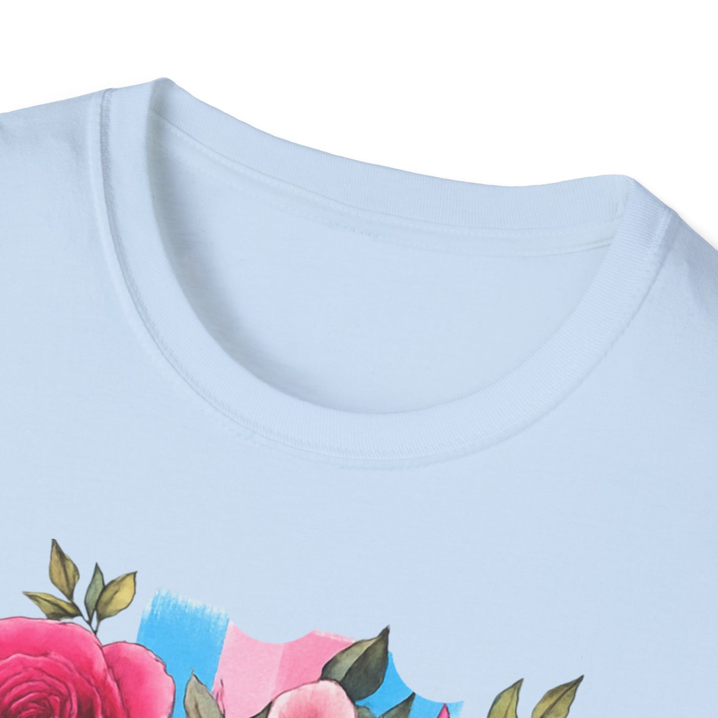 Colorful Floral Skull T-Shirt, Dia de los Muertos Tee, Casual Wear, Gifts for Her, Graphic Shirt, Boho Style Fashion