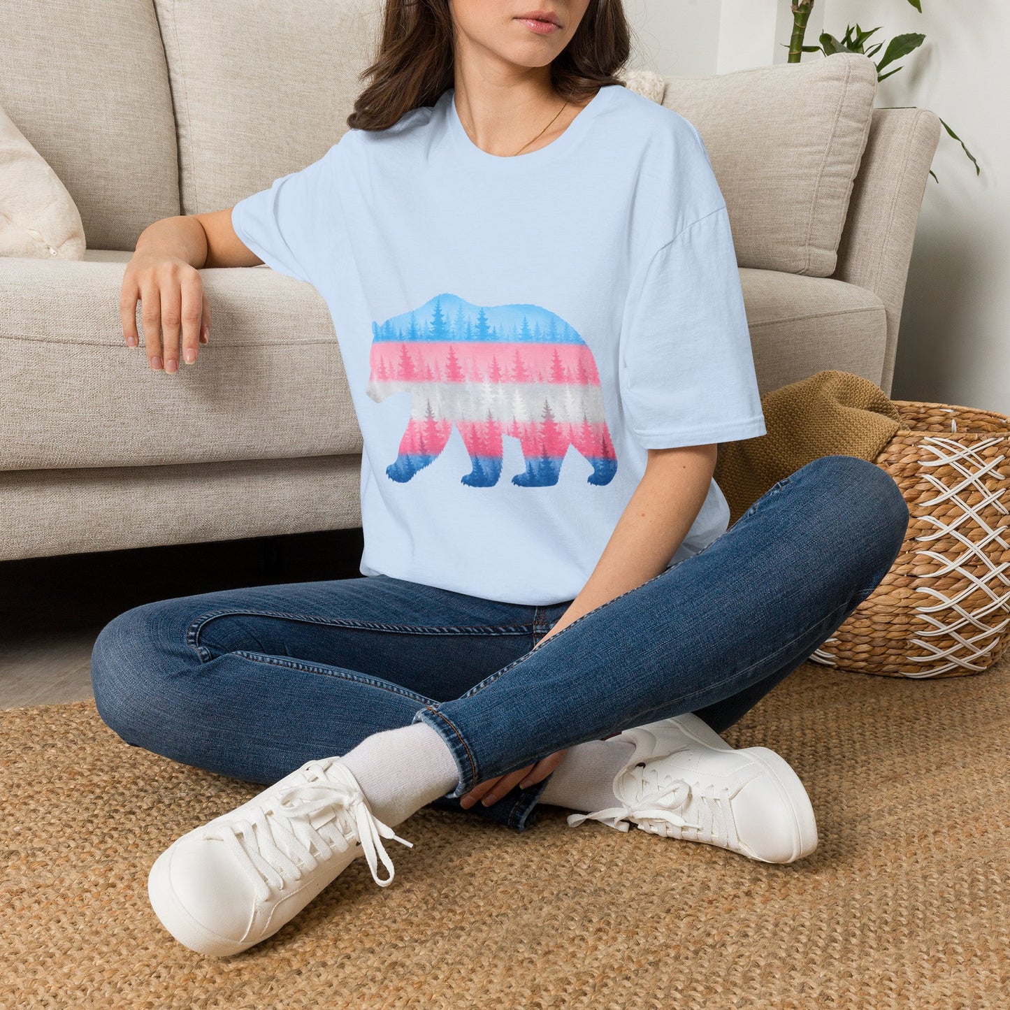 Transgender Pride Maine Bear T-Shirt