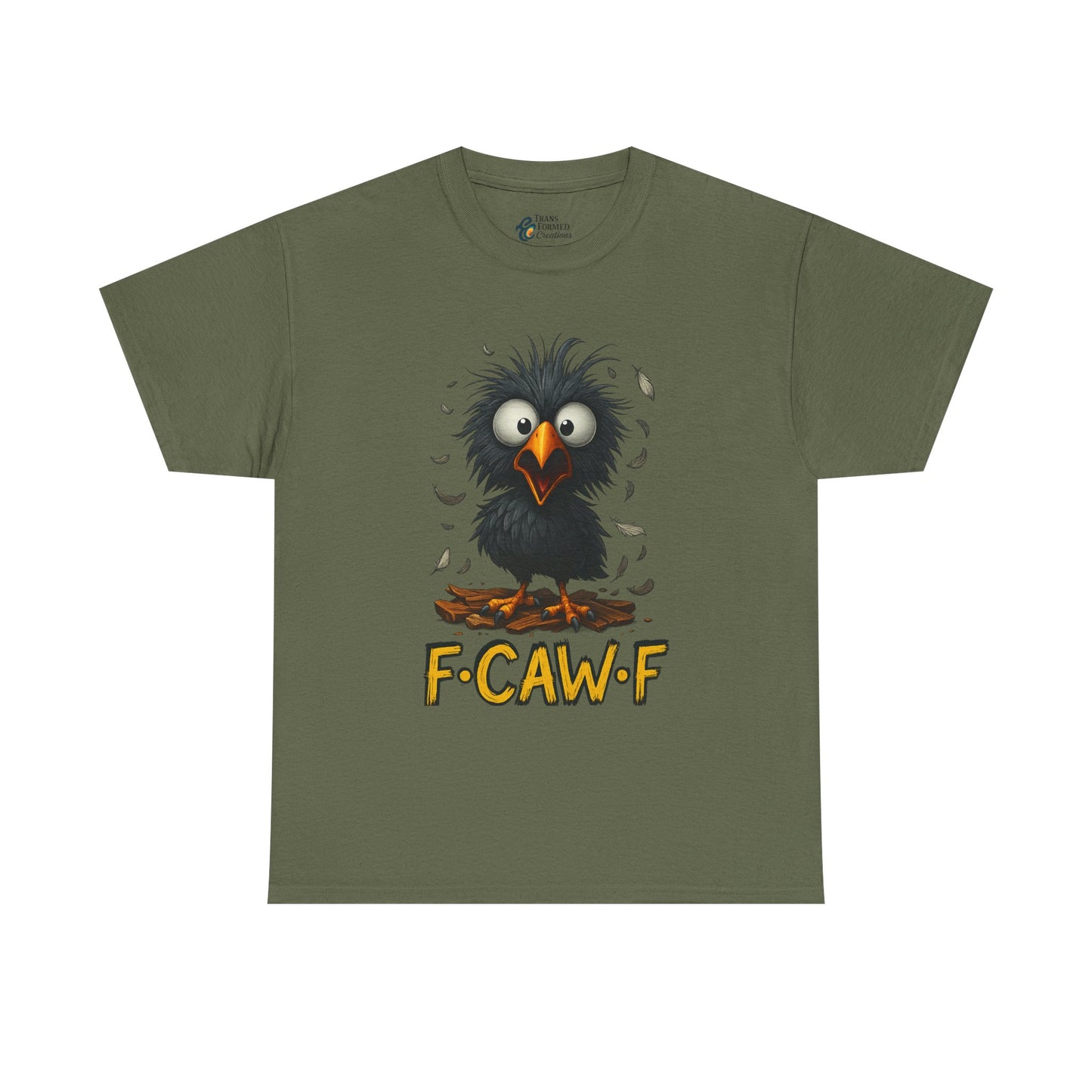 Funny Fowl Unisex Heavy Cotton Tee - Perfect for Bird Lovers, Casual Wear, Gifts, and Celebrating Special Occasions, Humorous Animal Shirt
