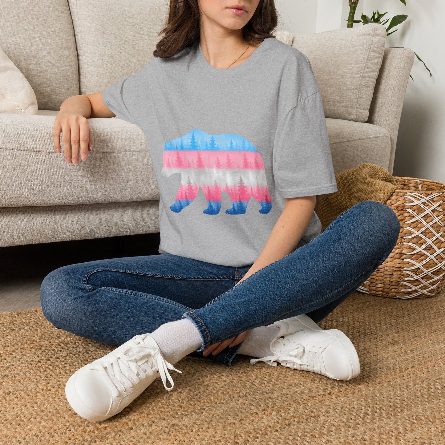 Transgender Pride Maine Bear T-Shirt