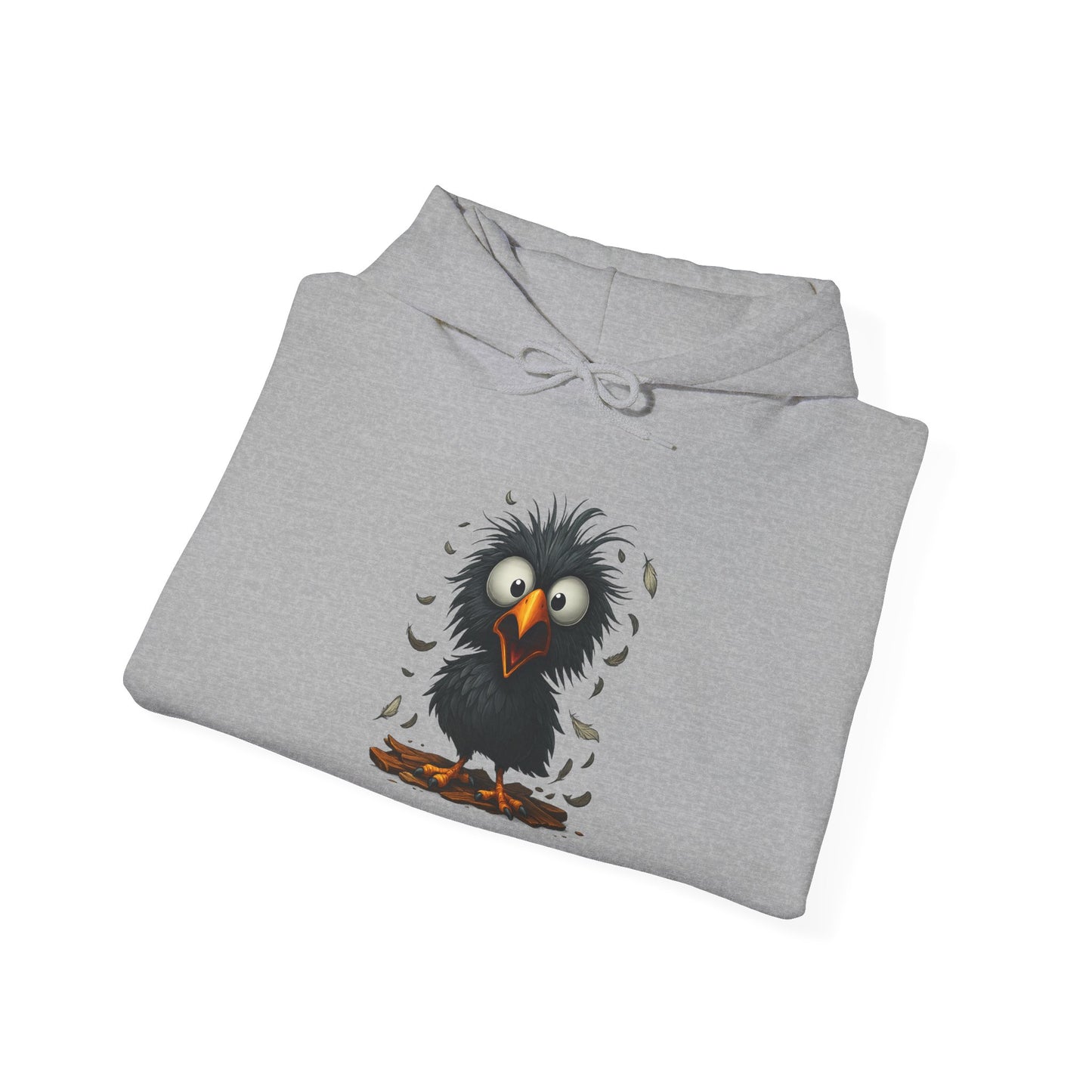 Whimsical Raven Sweatshirt, Unisex Hoodie, Cozy Gift for Bird Lovers, Halloween Apparel, Unique Fashion