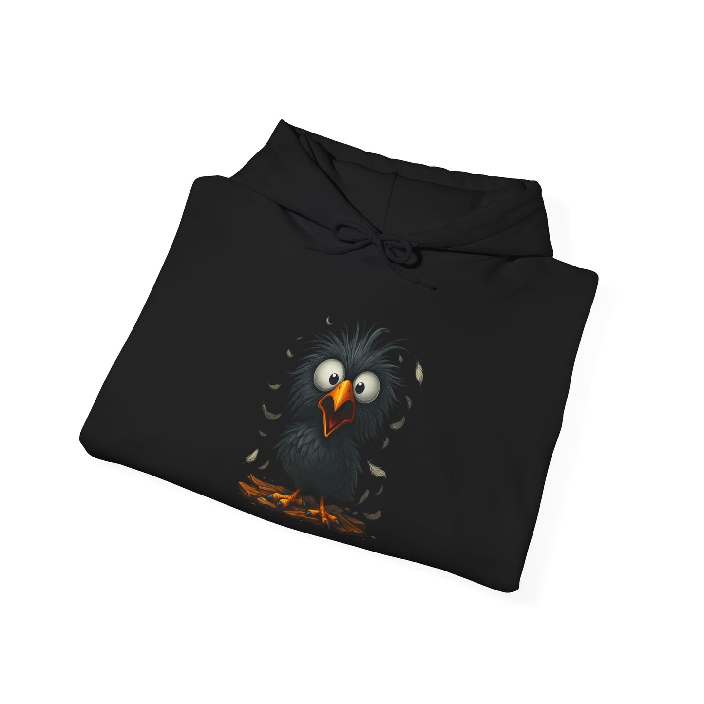 Whimsical Raven Sweatshirt, Unisex Hoodie, Cozy Gift for Bird Lovers, Halloween Apparel, Unique Fashion