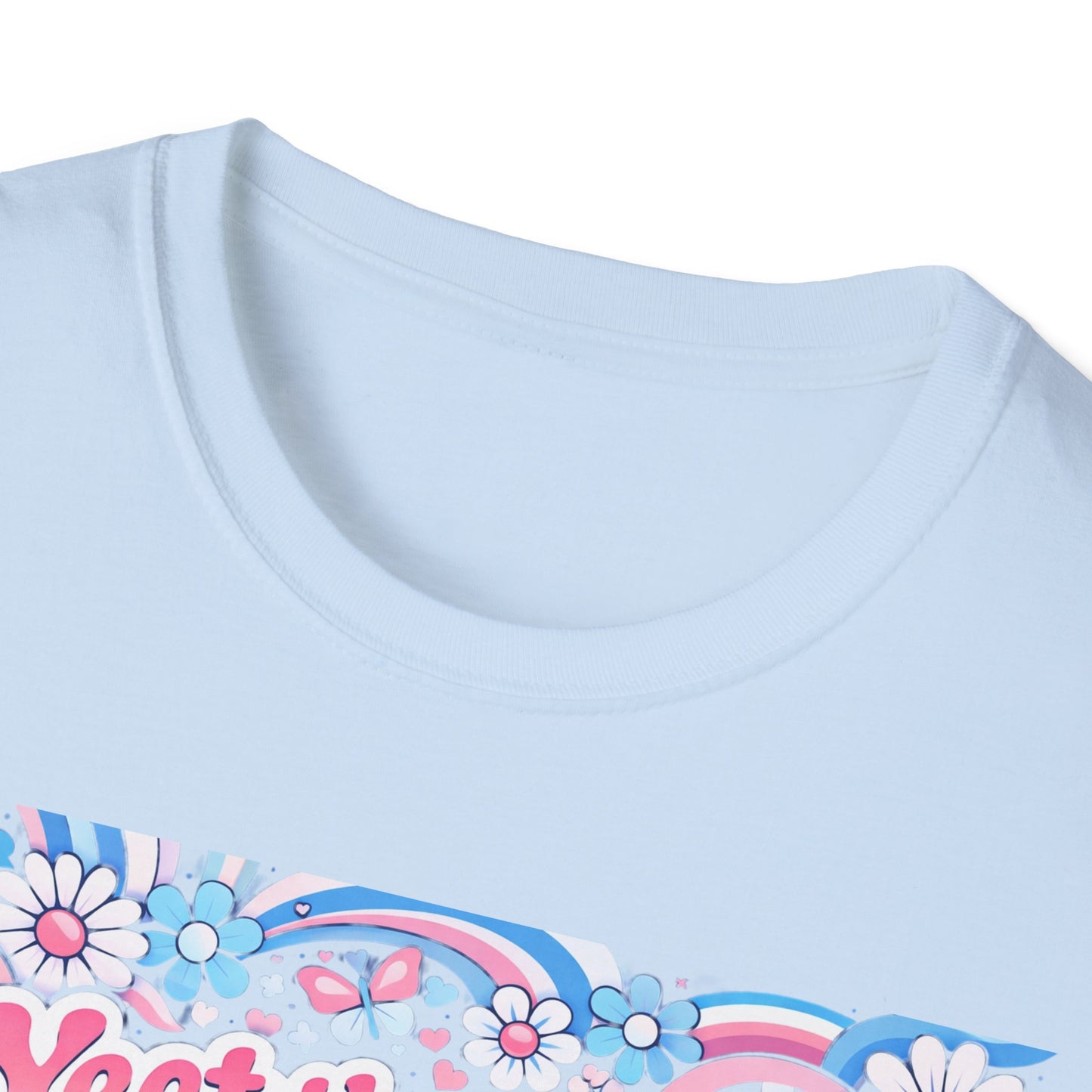 Transgender Colors Tee — "Yeet The Tits. Save The Nips."