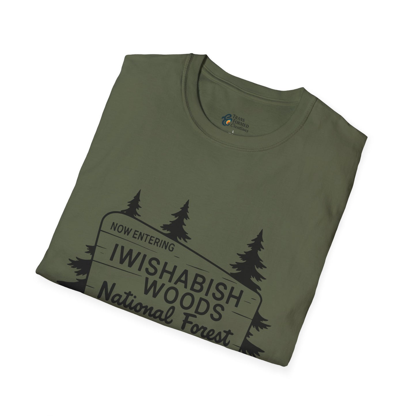 Iwishabish Woods T-Shirt — Nature Sign Tee