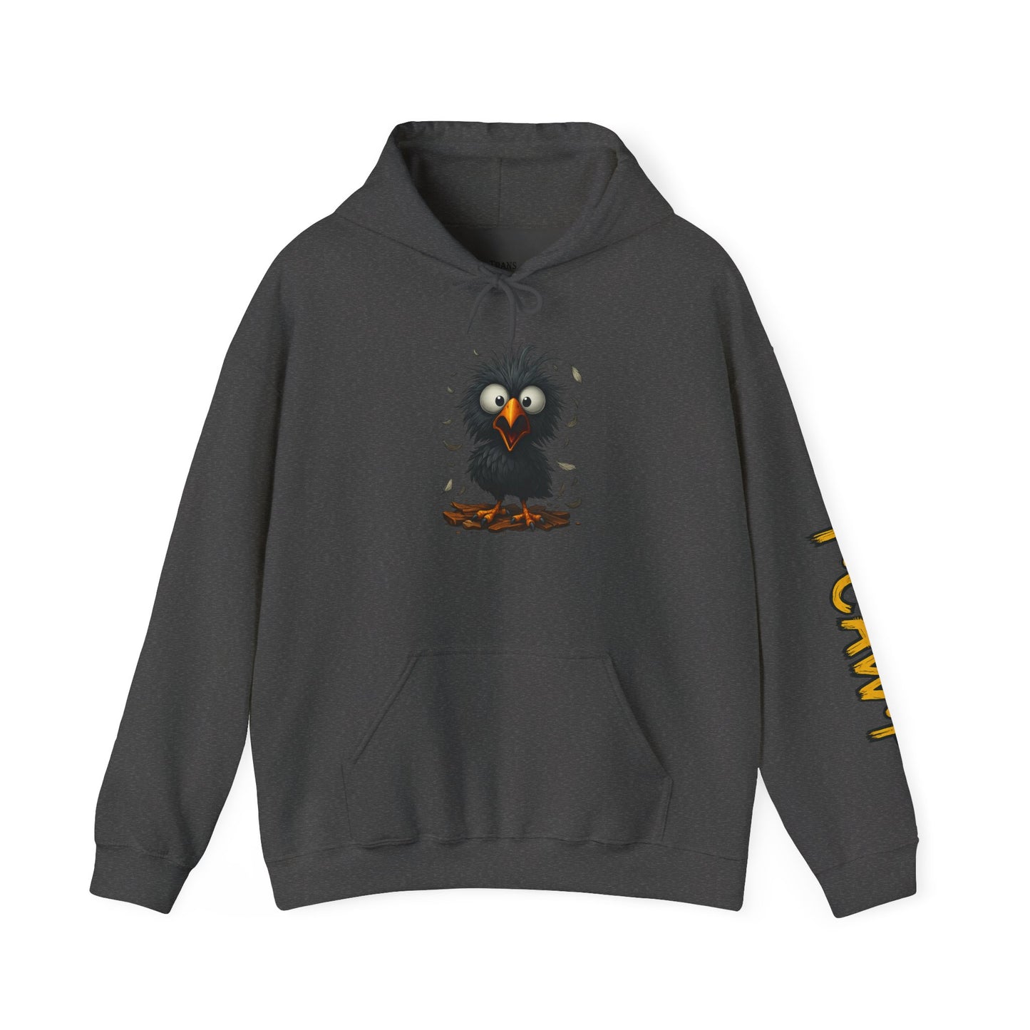 Whimsical Raven Sweatshirt, Unisex Hoodie, Cozy Gift for Bird Lovers, Halloween Apparel, Unique Fashion