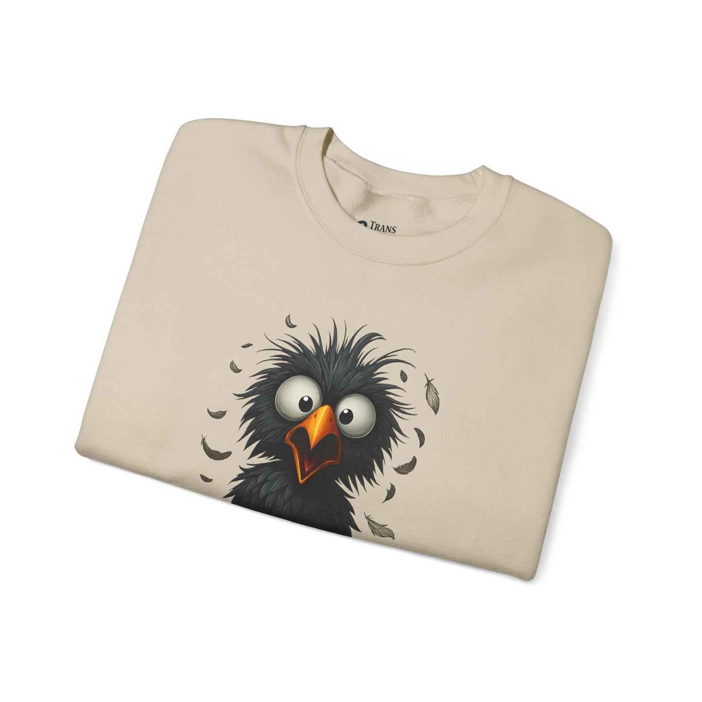 F-Cawf Funny Crewneck Sweatshirt, Cute Bird Sweatshirt, Unisex Sweatshirt Gift, Cozy Humor Apparel, Trendy Casual Wear