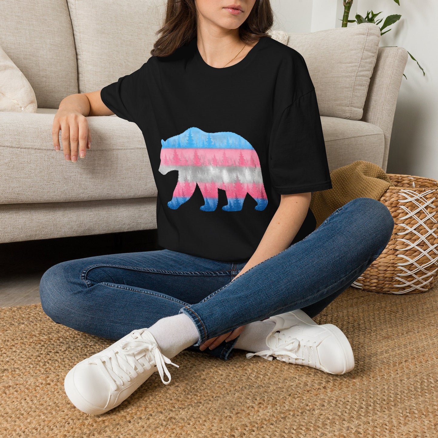 Transgender Pride Maine Bear T-Shirt