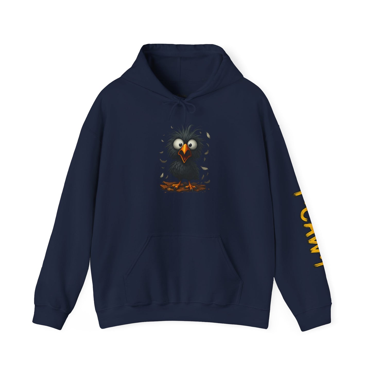 Whimsical Raven Sweatshirt, Unisex Hoodie, Cozy Gift for Bird Lovers, Halloween Apparel, Unique Fashion