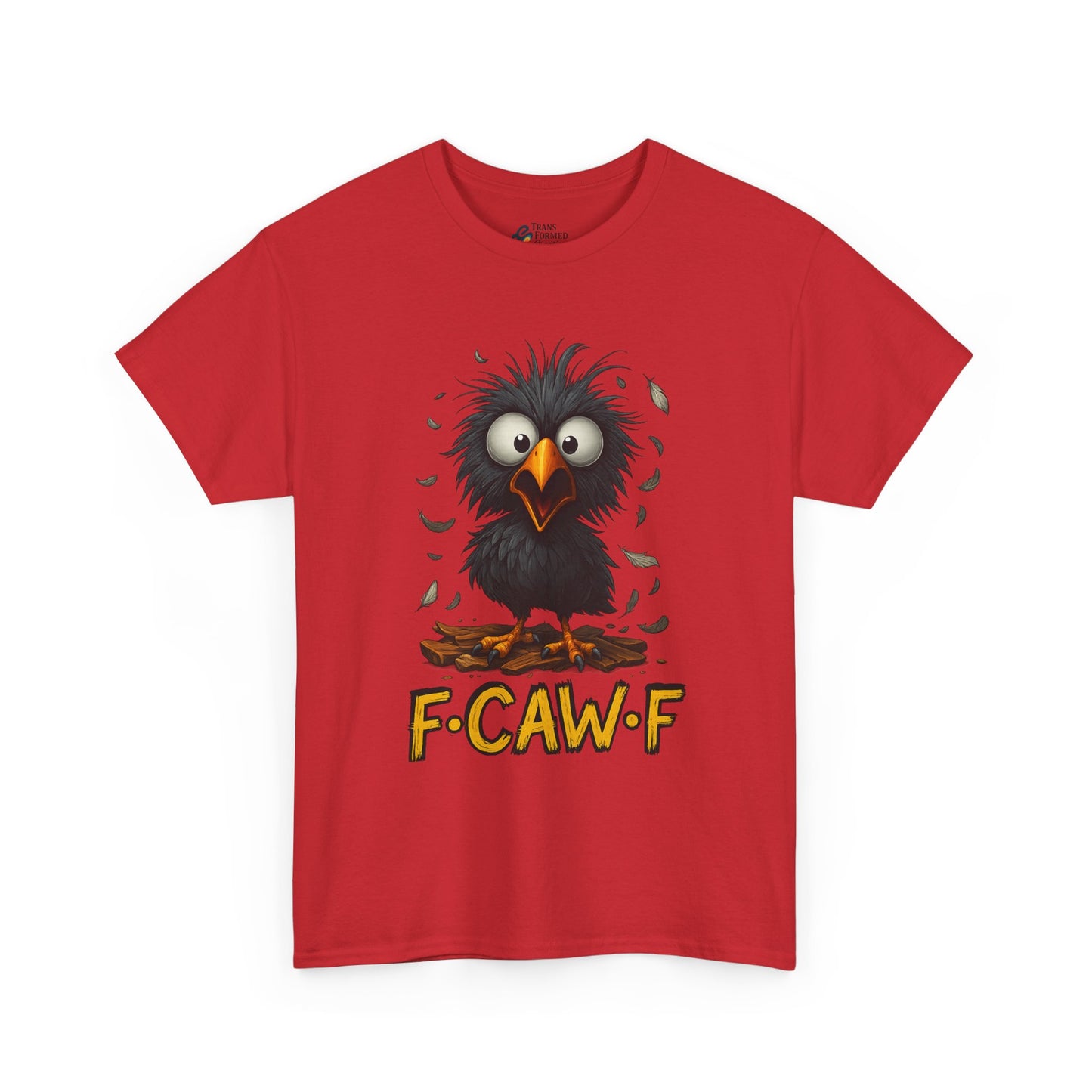 Funny Fowl Unisex Heavy Cotton Tee - Perfect for Bird Lovers, Casual Wear, Gifts, and Celebrating Special Occasions, Humorous Animal Shirt