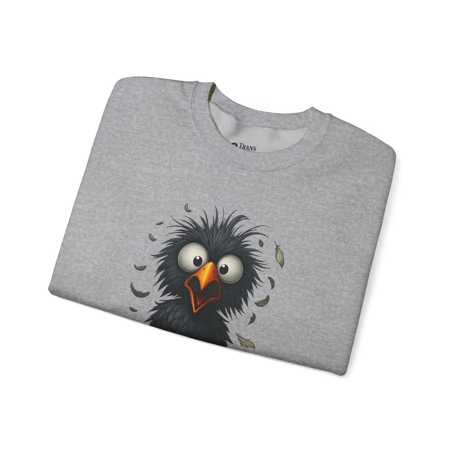 F-Cawf Funny Crewneck Sweatshirt, Cute Bird Sweatshirt, Unisex Sweatshirt Gift, Cozy Humor Apparel, Trendy Casual Wear