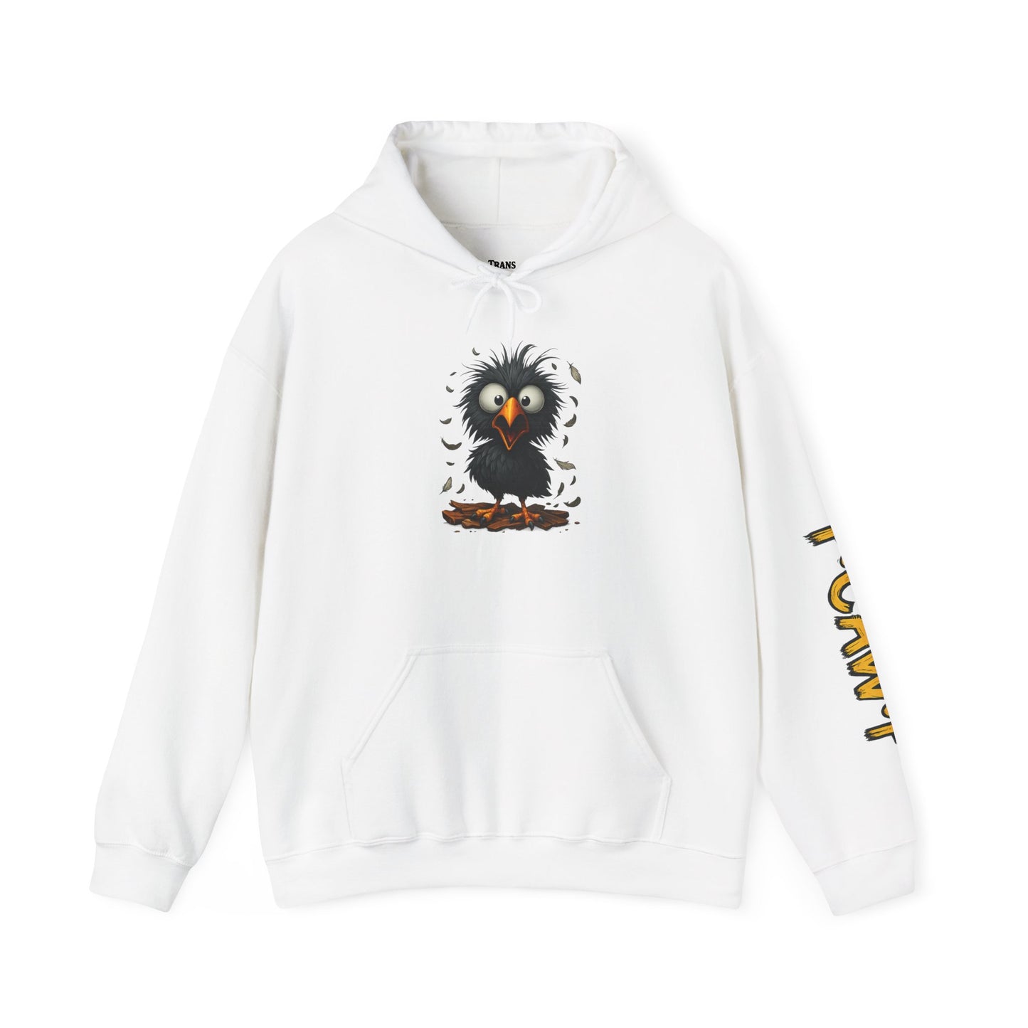 Whimsical Raven Sweatshirt, Unisex Hoodie, Cozy Gift for Bird Lovers, Halloween Apparel, Unique Fashion