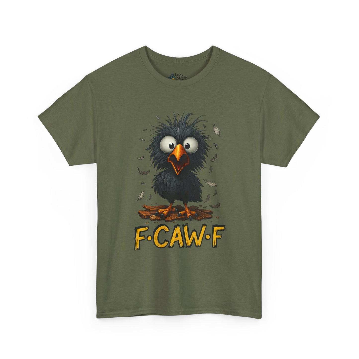 Funny Fowl Unisex Heavy Cotton Tee - Perfect for Bird Lovers, Casual Wear, Gifts, and Celebrating Special Occasions, Humorous Animal Shirt
