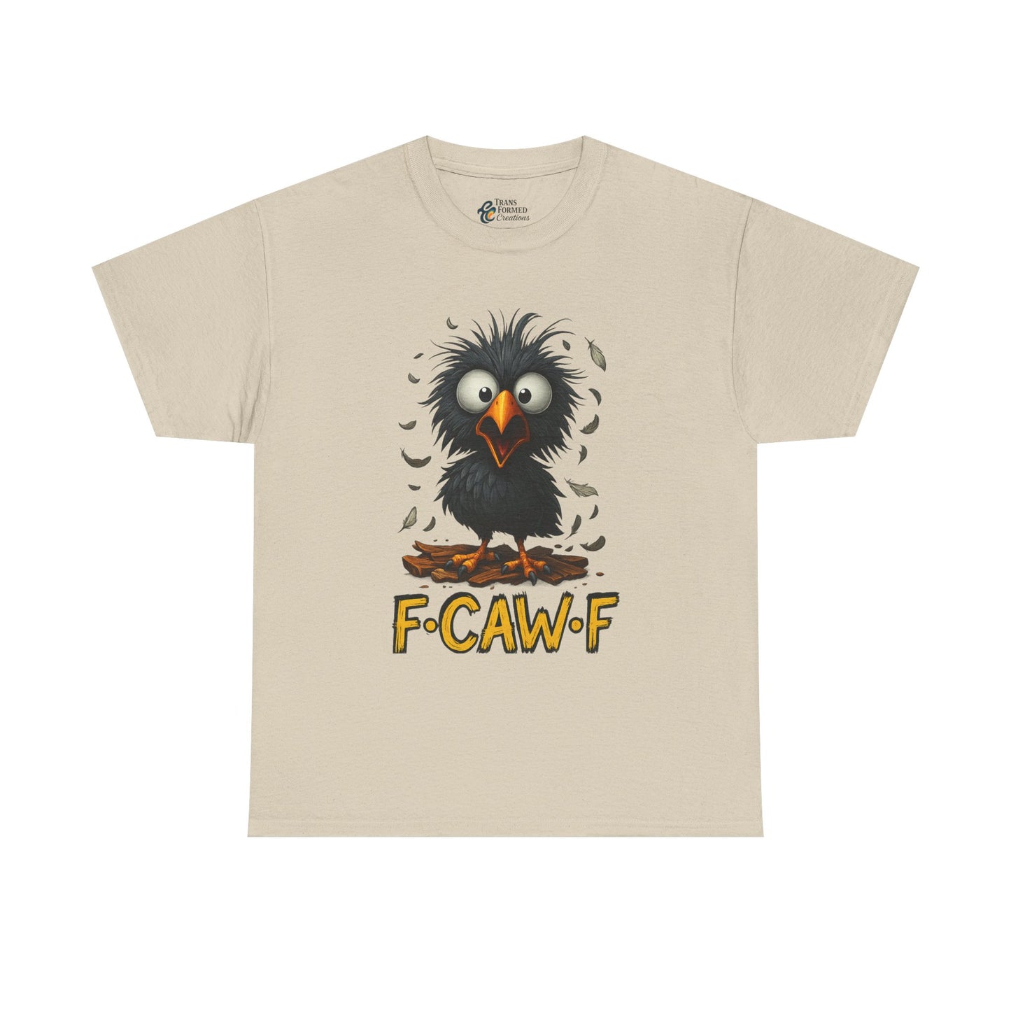 Funny Fowl Unisex Heavy Cotton Tee - Perfect for Bird Lovers, Casual Wear, Gifts, and Celebrating Special Occasions, Humorous Animal Shirt