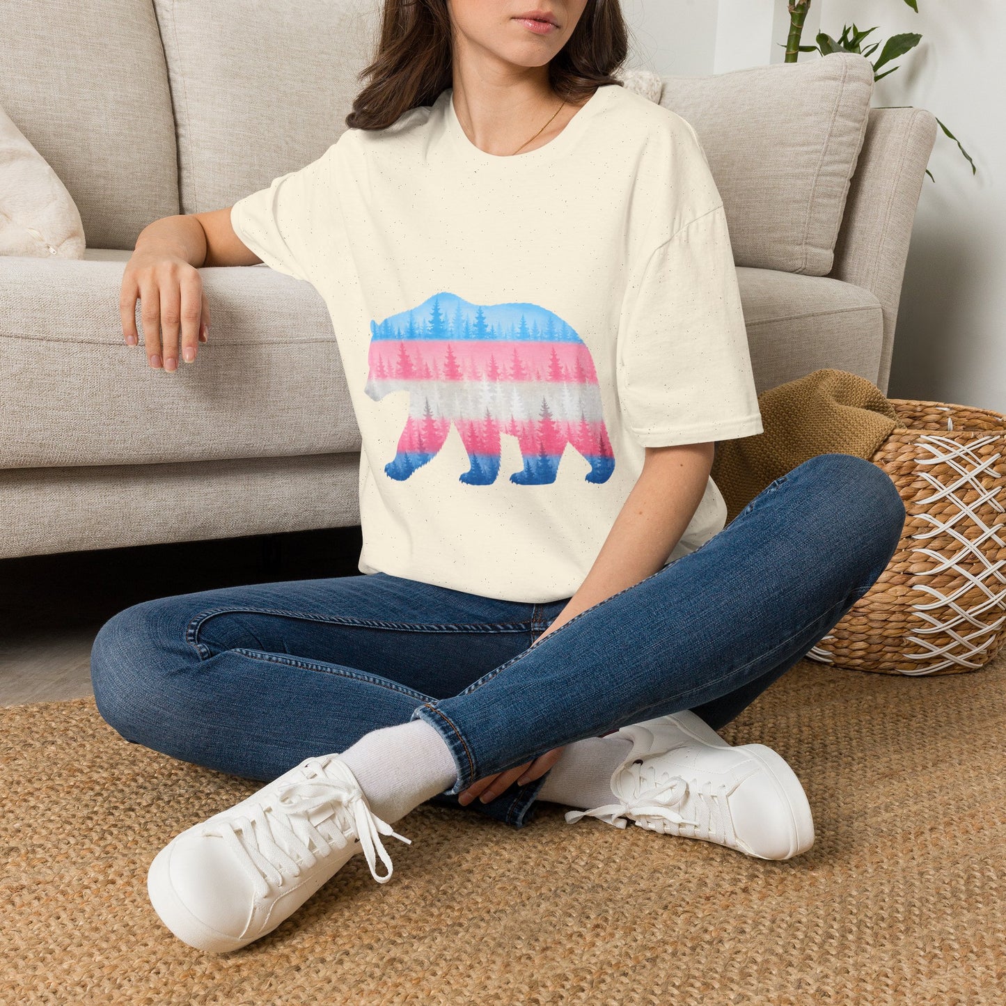Transgender Pride Maine Bear T-Shirt