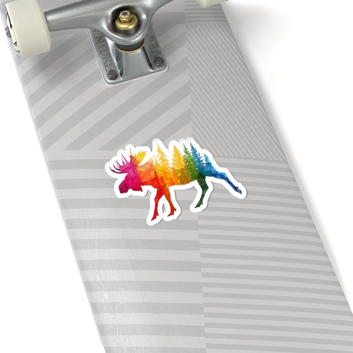 Pride Moose Sticker — Kiss-Cut Decal
