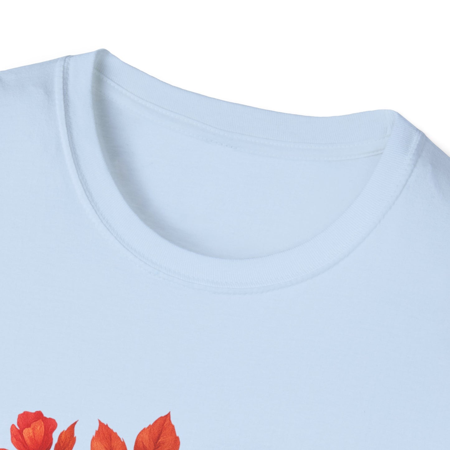 Colorful Floral Skull T-Shirt, Dia de los Muertos Tee, Casual Wear, Gifts for Her, Graphic Shirt, Boho Style Fashion