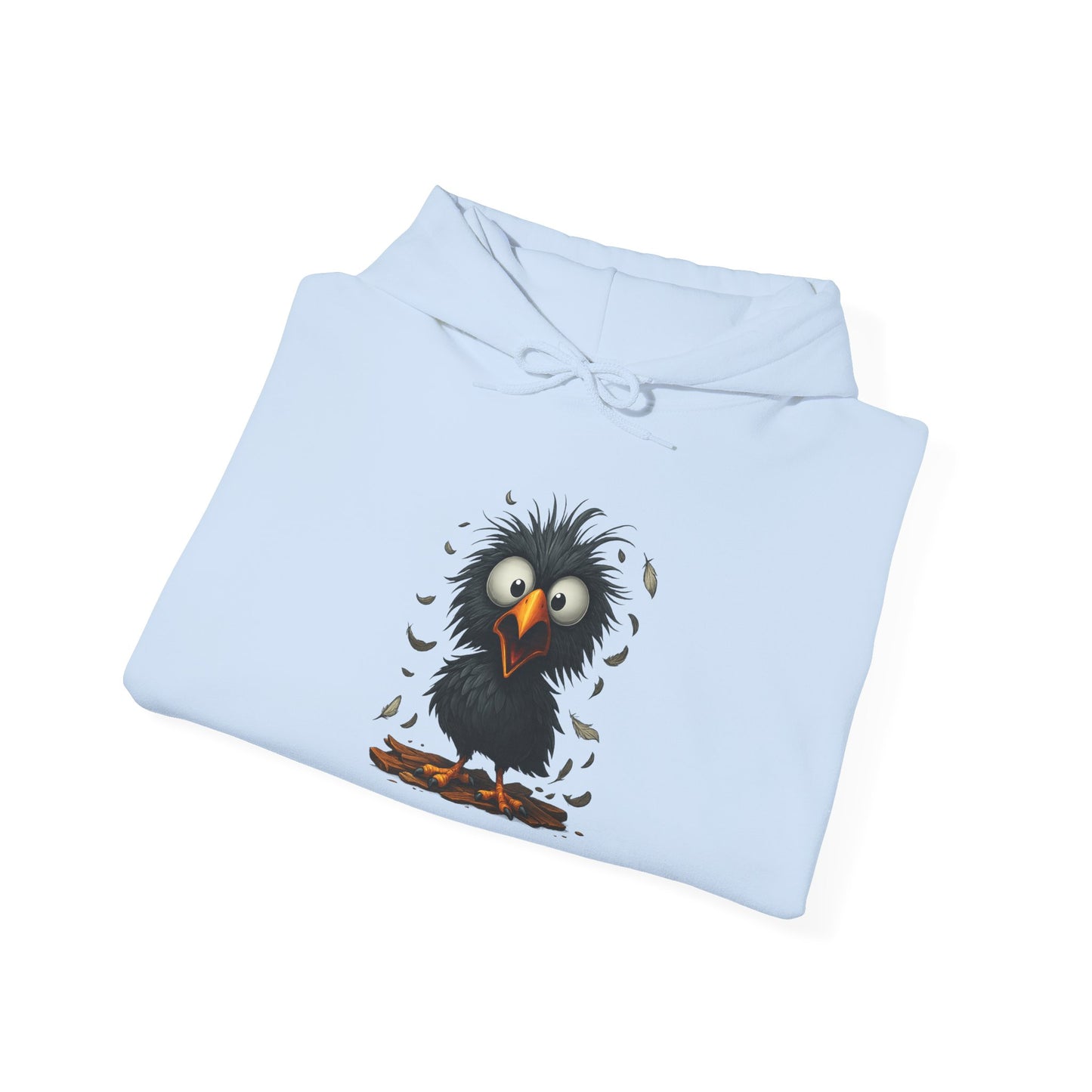 Whimsical Raven Sweatshirt, Unisex Hoodie, Cozy Gift for Bird Lovers, Halloween Apparel, Unique Fashion
