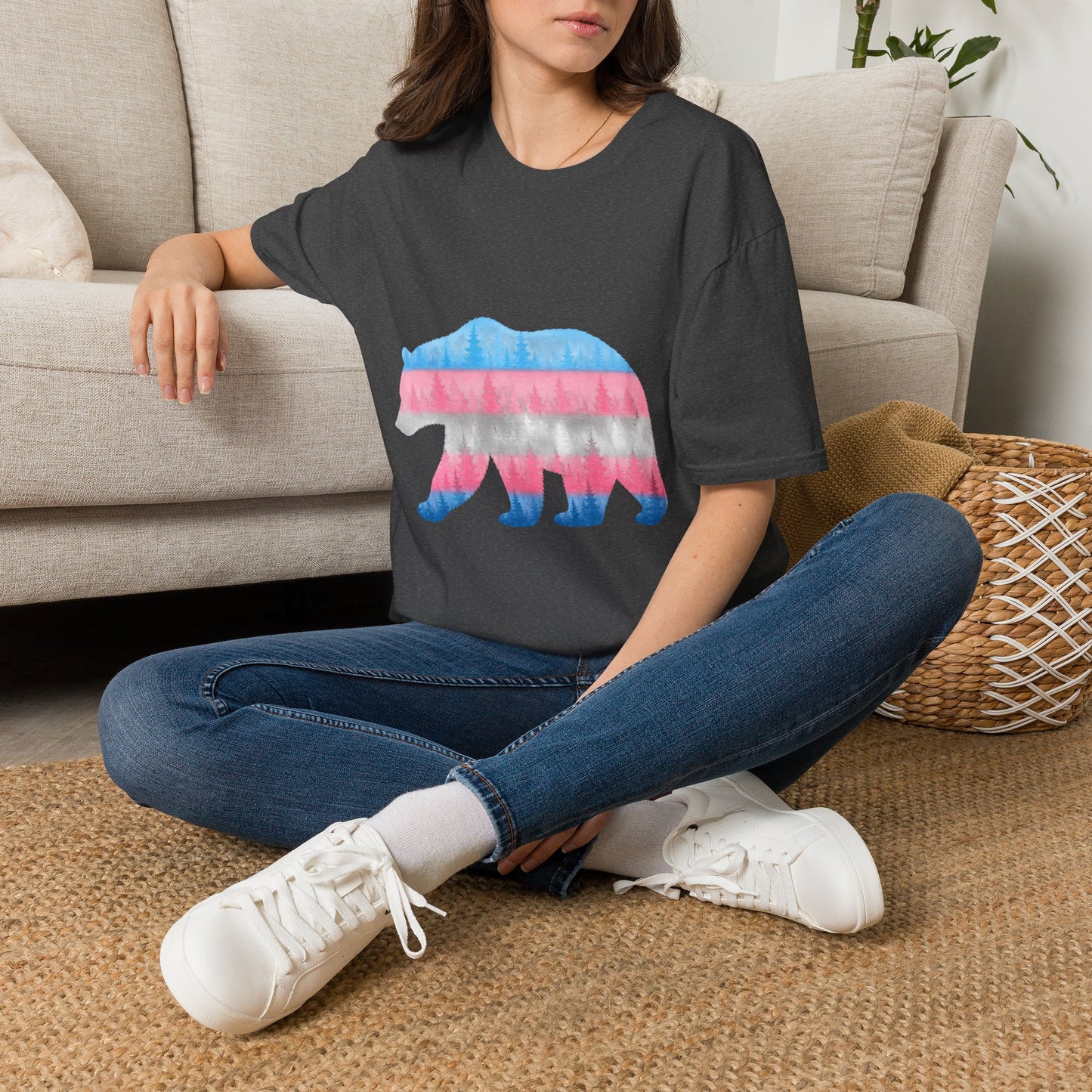 Transgender Pride Maine Bear T-Shirt