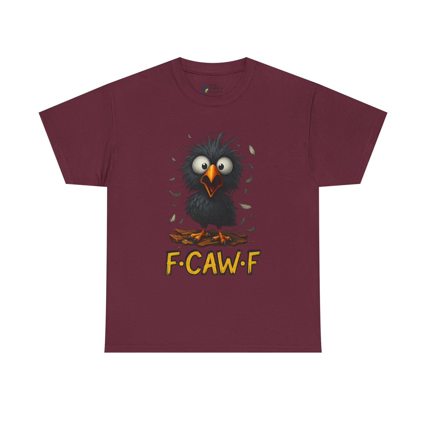 Funny Fowl Unisex Heavy Cotton Tee - Perfect for Bird Lovers, Casual Wear, Gifts, and Celebrating Special Occasions, Humorous Animal Shirt
