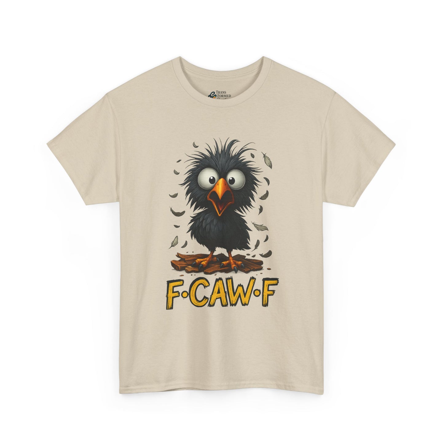 Funny Fowl Unisex Heavy Cotton Tee - Perfect for Bird Lovers, Casual Wear, Gifts, and Celebrating Special Occasions, Humorous Animal Shirt
