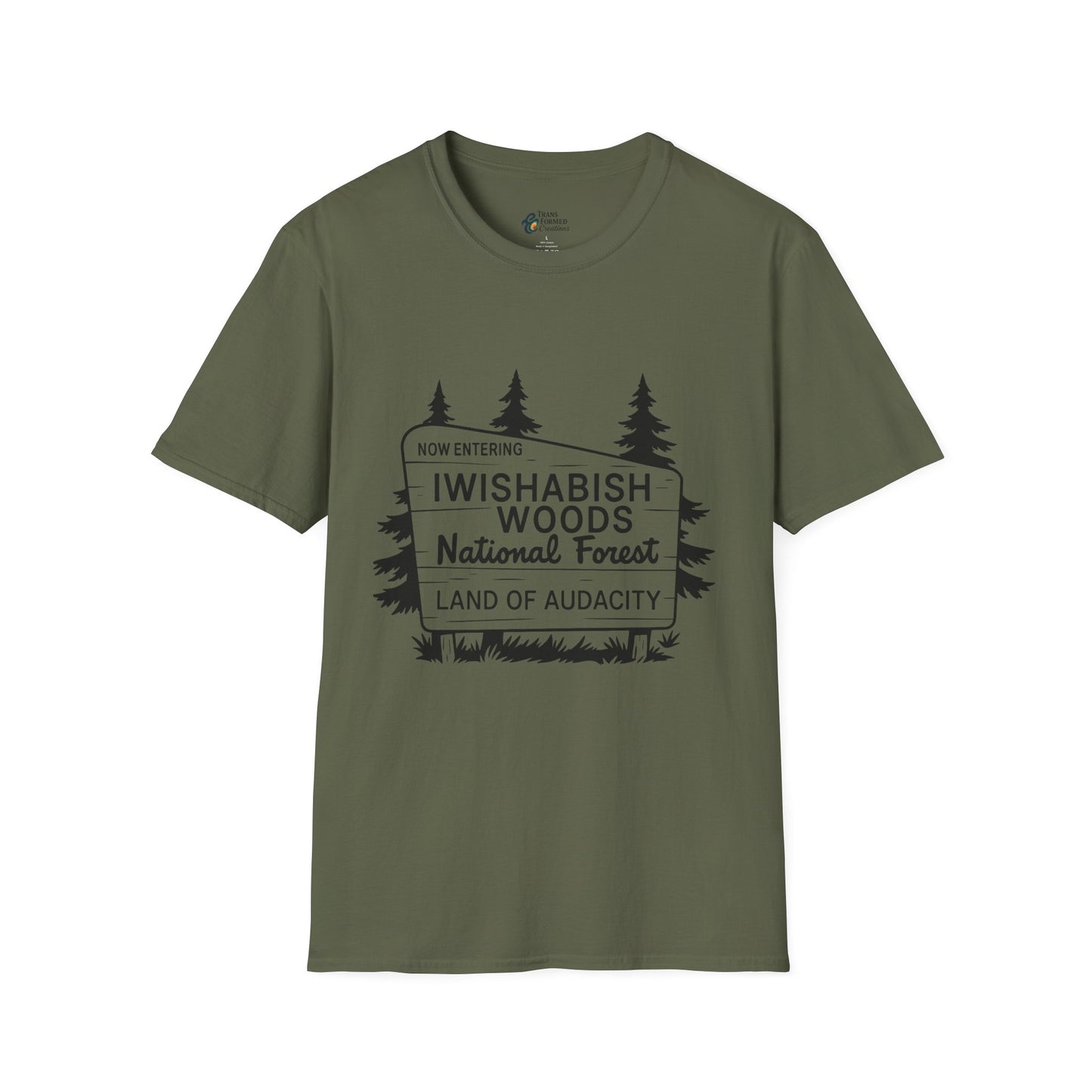 Iwishabish Woods T-Shirt — Nature Sign Tee